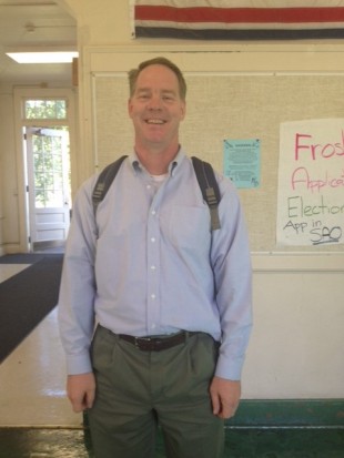 Photo credit: Addie McNamara
Christopher Kuszmaul is the new computer science and engineering teacher, as well as the coach of the Paly robotics team.
