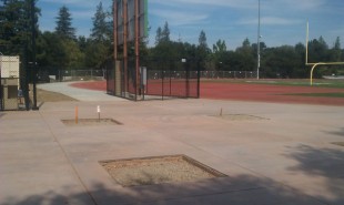 Trees will be planted around the football stadium and in these areas in the pavement throughout the football season. Additonally, a line of trees will span the northeastern side of the field.