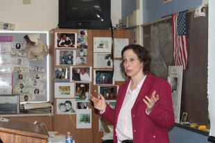 Law professor Pam Karlan addresses Paly students over various civil rights topics.   Her impressive resume includes the founding of the Stanford Law School Supreme Court Litigation Clinic and working as a law clerk to Justice Harry A. Blackmun of the Supreme Court.