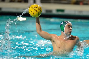 Senior Bret Pinsker rockets a penalty shot during Paly's game against Los Altos High School on Senior Night Tuesday.  Pinsker's shot was blocked by the goalkeeper.  Photo by Matt Ersted.