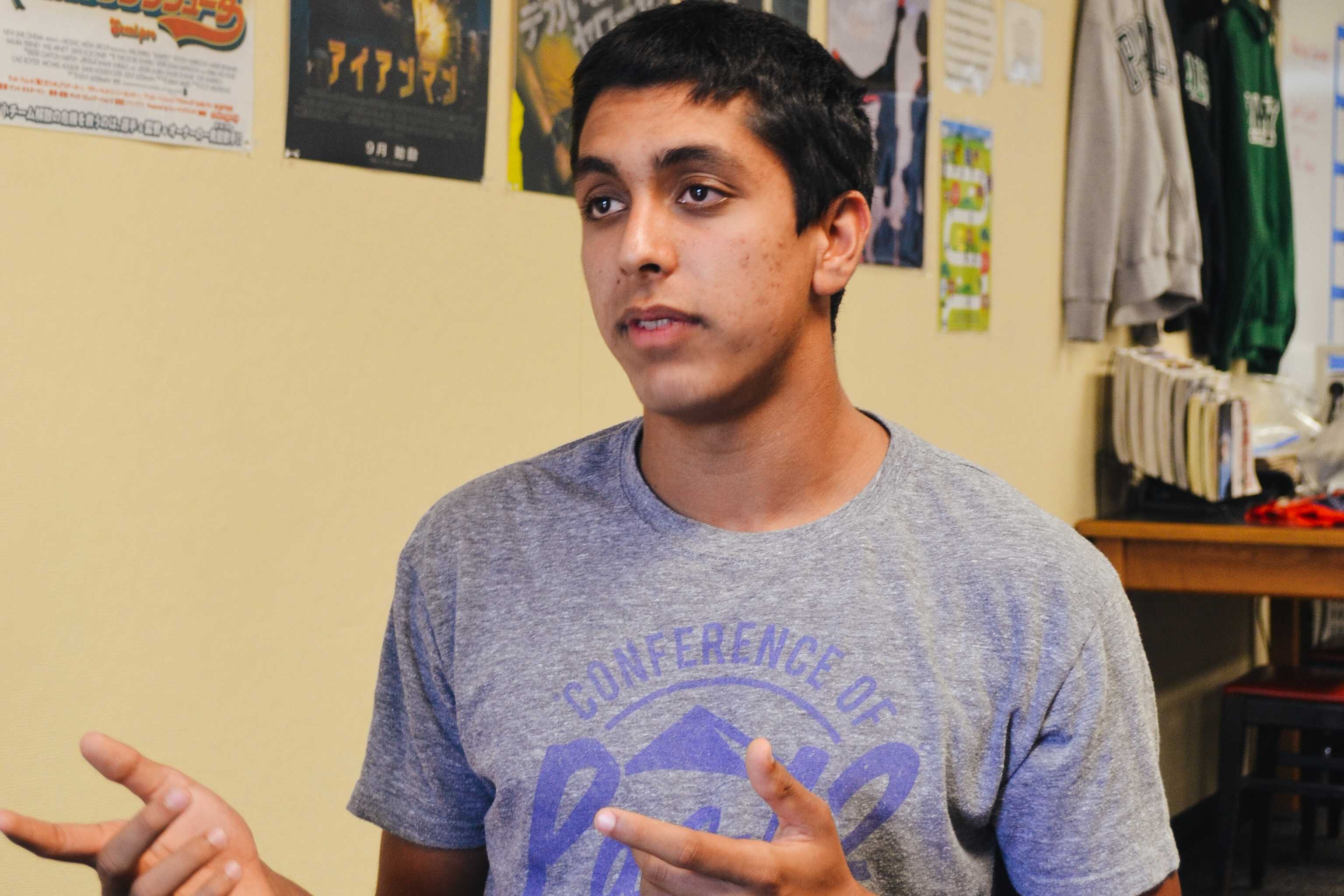 Associated Student Body president Jaiveer Sandhu discusses his plans for Quadchella. "We expect Quadchella to be popular among the students and look forward to the event," Sandhu said. Photo: Angelina Wang.
