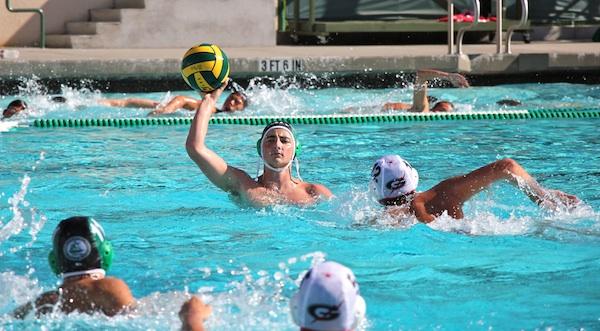 Senior JJ Kadifa looks to throw the ball to one of his teammates. Palo Alto High School plays Los Altos today in their last game before the league tournaments.