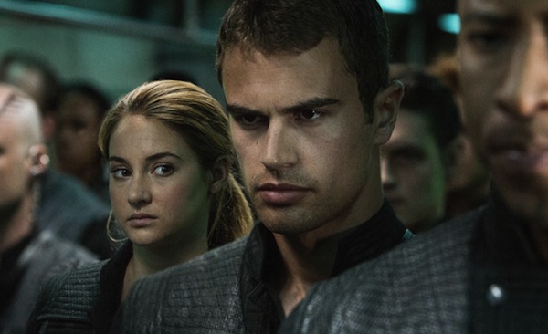 Tris (Shailene Woodley) and Four (Theo James) star in Divergent. Photo courtesy of Summit Entertainment.