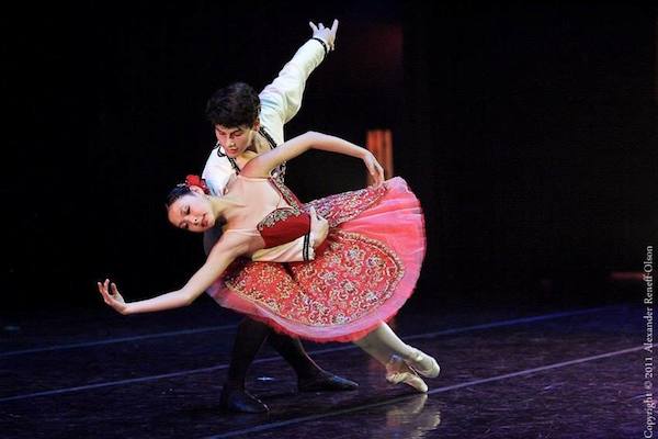 Jennifer Wang dances a pas de deux in the City Ballet of San Francisco's Spring Showcase 2011. Photo by Alexander Reneff-Olson.