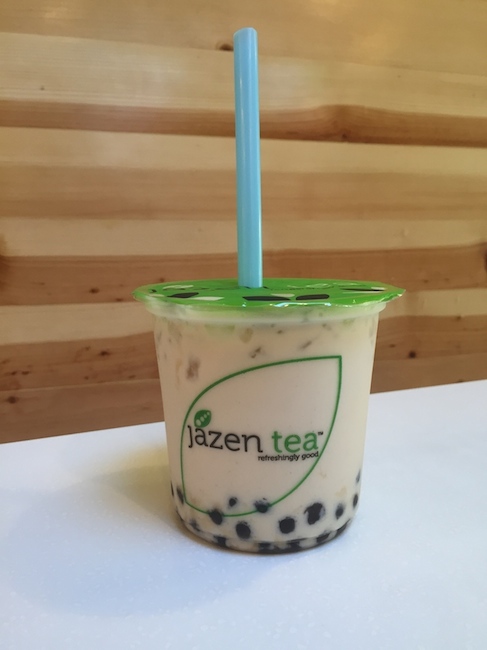 The three flavors offered at Jazen are all quite sweet. Jazen is served at a Pho restaurant with a variety of other fruity beverages available. 
