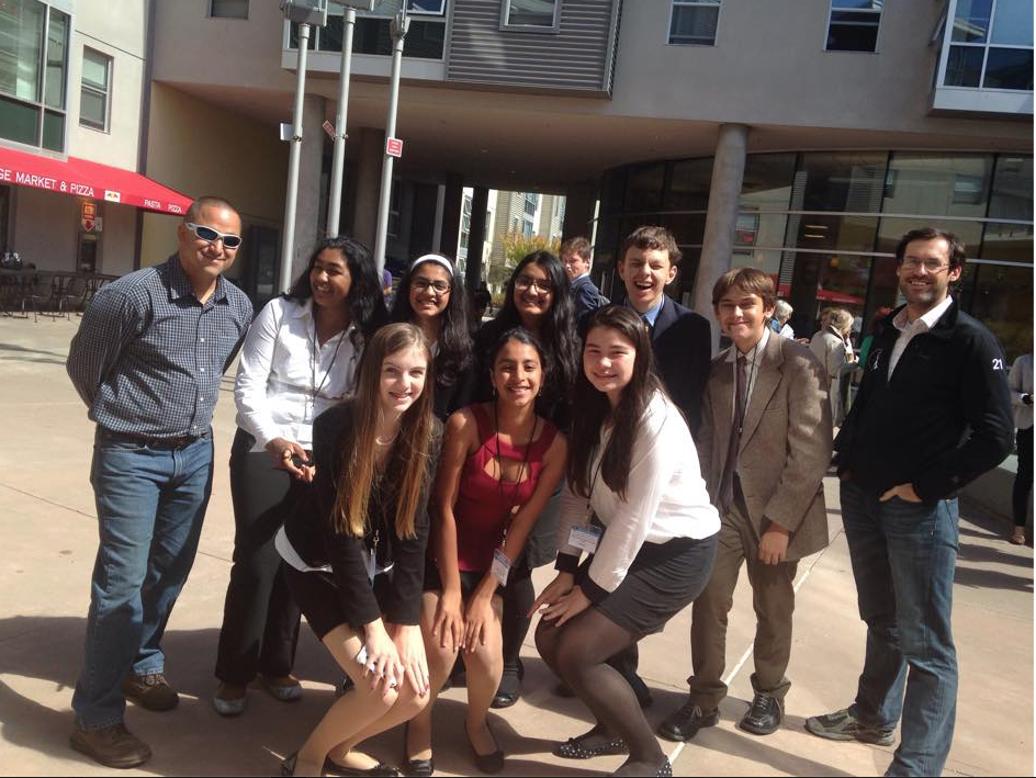 Palo Alto High School's Model United Nations club poses for a picture at the Inter-Generational MUN conference last September. This was the club's first conference of the year. 