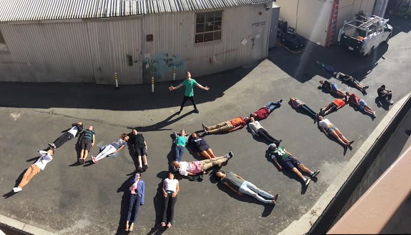 One of Friebel’s favorite memories while teaching at Paly is when his class decided to go outside and spell out the word math by laying on the ground while he stood over them.