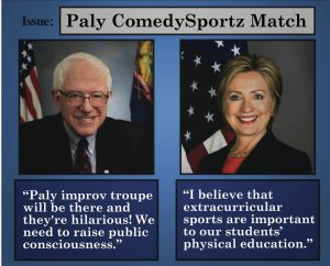 Student improv troupe to perform in match against Presentation