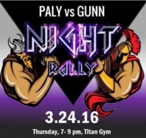 Paly and Gunn to face off at upcoming night rally
