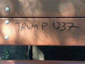 Campus defaced with racist, pro-Trump graffiti