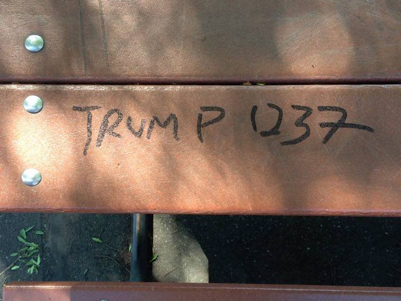 Campus defaced with racist, pro-Trump graffiti