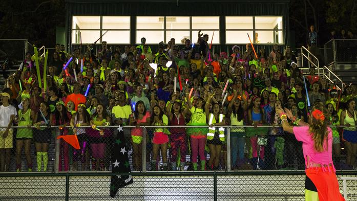 Last year's Spirit Week night rally marked the first ever event of it's kind. Students cheer in the stands and competed in various activities, ASB strives to launch the second annual night rally this coming October. 