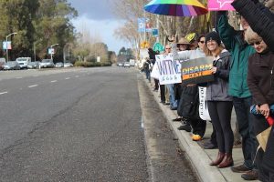 Slideshow: Local demonstrators make a statement on Inauguration Day
