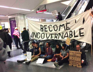 Locals protest new Trump Policies at San Francisco International Airport