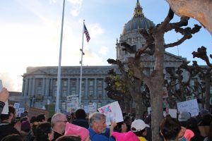 Thousands of people flood protest against border wall, travel ban