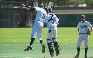Baseball improves to 6-1 in league behind hot bats