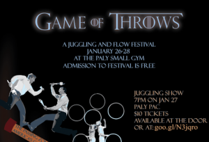 "Game of Throws" juggling festival to open tonight