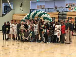 Boys' basketball dominates senior night