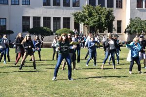 Staff surprise students with flash mob