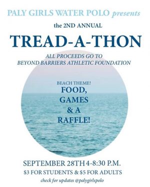 Girls' water polo to host Tread-a-thon