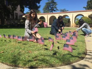 Students create 9/11 Memorial in Senior Courtyard