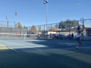 Sophomore tennis captain can waste no time