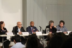 Dauber, Dharap lead school board race