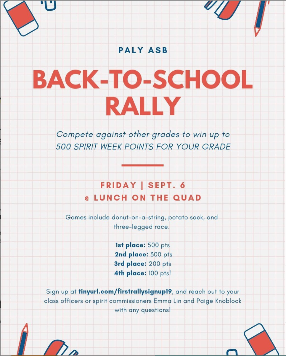 Back-to-School Rally offers early Spirit Week advantage - The Paly Voice