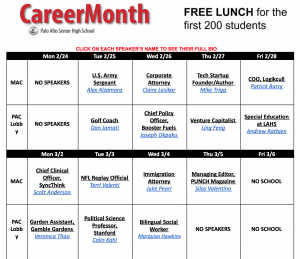 Local professionals to present at Career Speaker Series this week