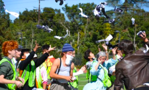 School spirit scrambled during Thursday lunch rally