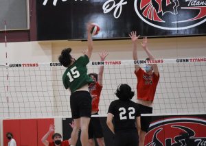 Boys' volleyball triumph over Gunn in first league game