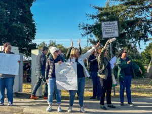 Sidewalk "impasse-able" as PAEA protests over teacher pay and funding