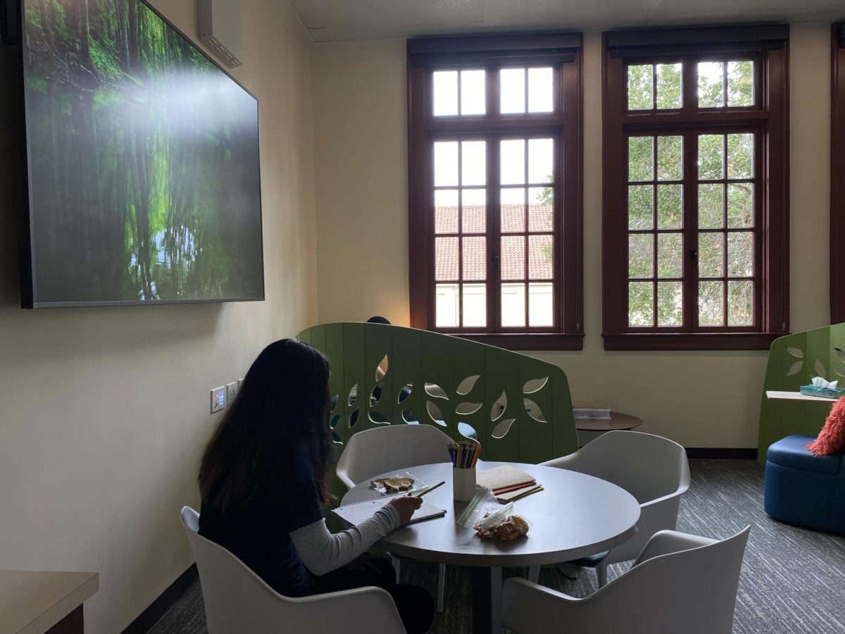 The new Wellness Center in the Tower Building at Palo Alto High School offers crafts and relaxing games for students during lunch time. According to Wellness Coordinator Andy Barker, many students have already taken advantage of the space. "A lot of students have used the space already to get the services they need, or to talk to someone else,” Barker said.