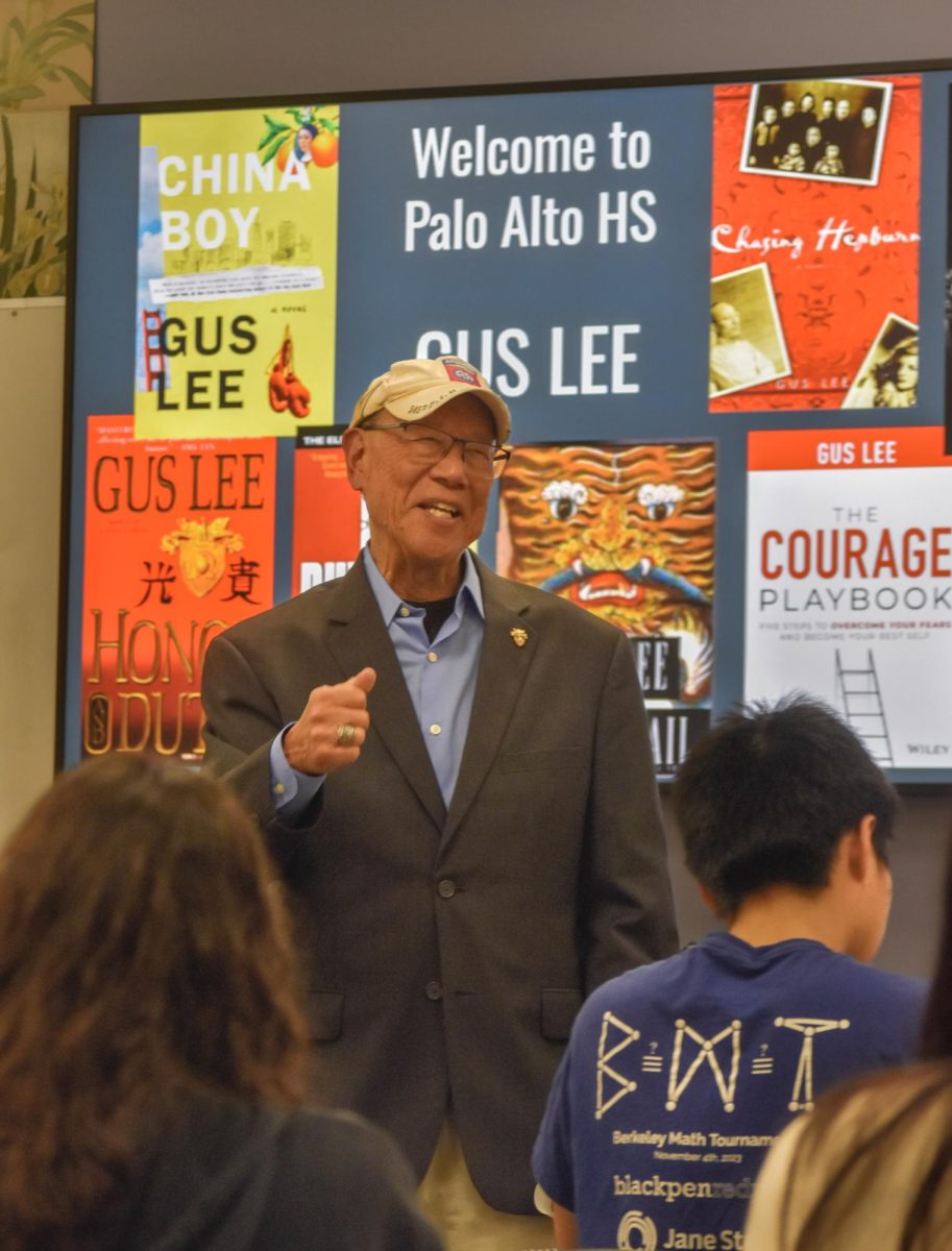 Author and ethicist Gus Lee shares with Palo Alto High School students his take on identity and culture through his book, "China Boy." Invited by English teacher David Cohen, Lee talked about the behind-the-scenes and lessons discussed in his novel studied by students. According to Lee, "China Boy" included bits of his own journey as a kid, finding his identity for himself, and he reflects on his journey of self-discovery. “I definitely went from the peppered first born, only Chinese son, to the unpampered street kid of black hood, to weakling at the YMCA –– embarrassingly, the Chinese kid who couldn't do anything,” Lee said. “But that was a motivator to not be to not throw shame on a 10,000-year-old culture.”