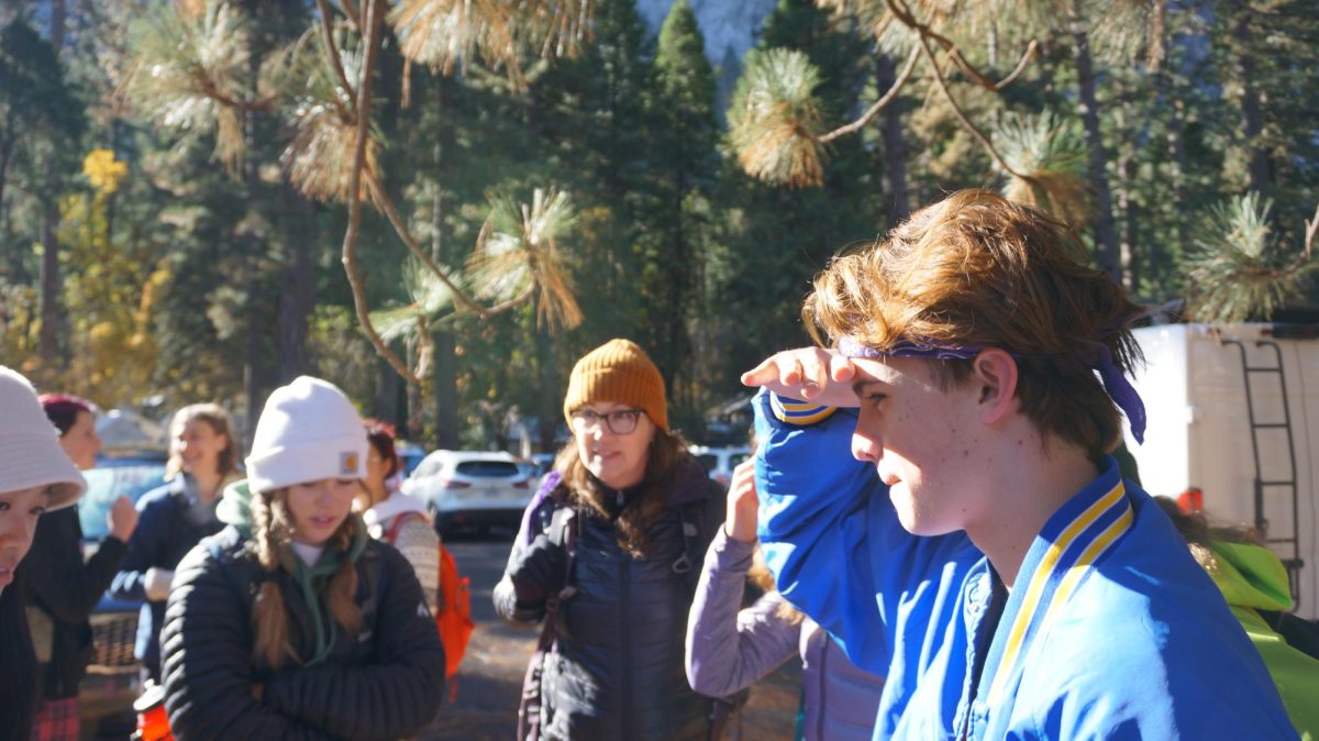 Student counselor Jack Foster (right) leads an activity for the Purple People Eaters group during the 2023 Together Everyone Achieves More Yosemite camping trip. According to TEAM English teacher Karin Kolb (center), TEAM was created with the idea that people working together can build a richer experience. “I'm not saying that everyone's going to find their lifelong best friend in TEAM, but we can promise that you can feel more comfortable in a community way with TEAM,” Kolb said. “Even the most shy, quiet, withdrawn kid knows they can walk up to one of their teammates and ask them for help on an assignment and get it.”