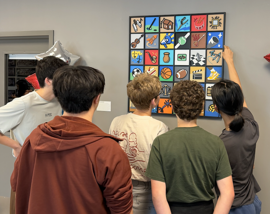 Saratoga High School senior and Art Club president Nicole Hao showcases "Interwoven," a dual-school art collaboration to her own school peers and Palo Alto High School students. According to Hao, the project started by reaching out to other high schools. “I reached out to a lot of art-related clubs in the Bay Area … to collaborate with for potential projects,” Hao said.